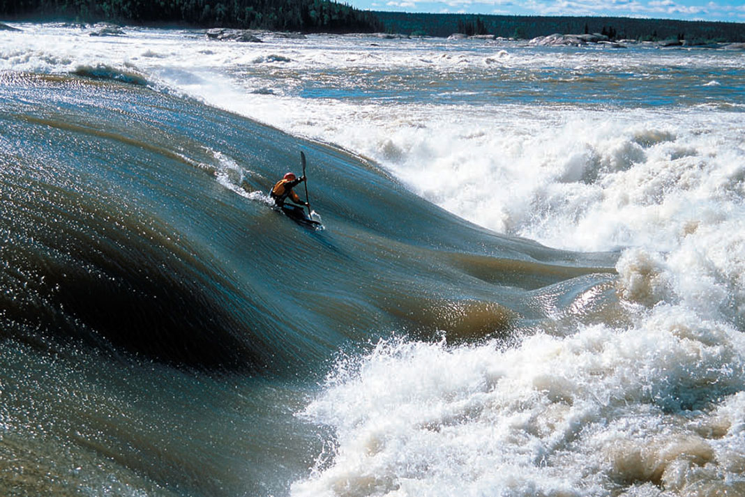 David Manning kayaking on Molly’s Nipple