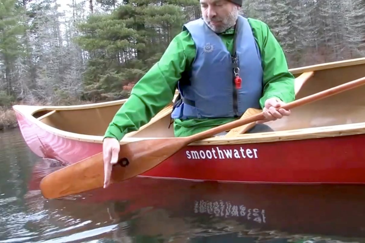 Blade angle is key to having the resistance needed to correct the direction of the canoe.