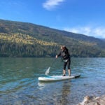 Best Inflatable Paddleboards For 2025 Brenna Kelly paddles the NRS Jukdo inflatable paddleboard