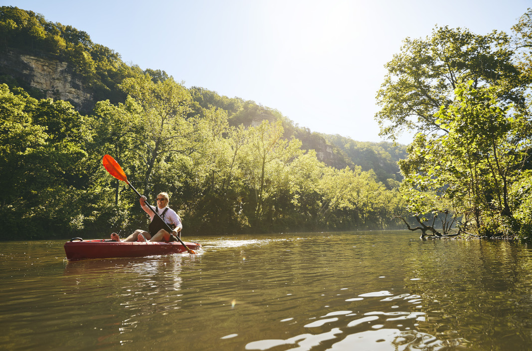 Missouri wilderness kayak trip.