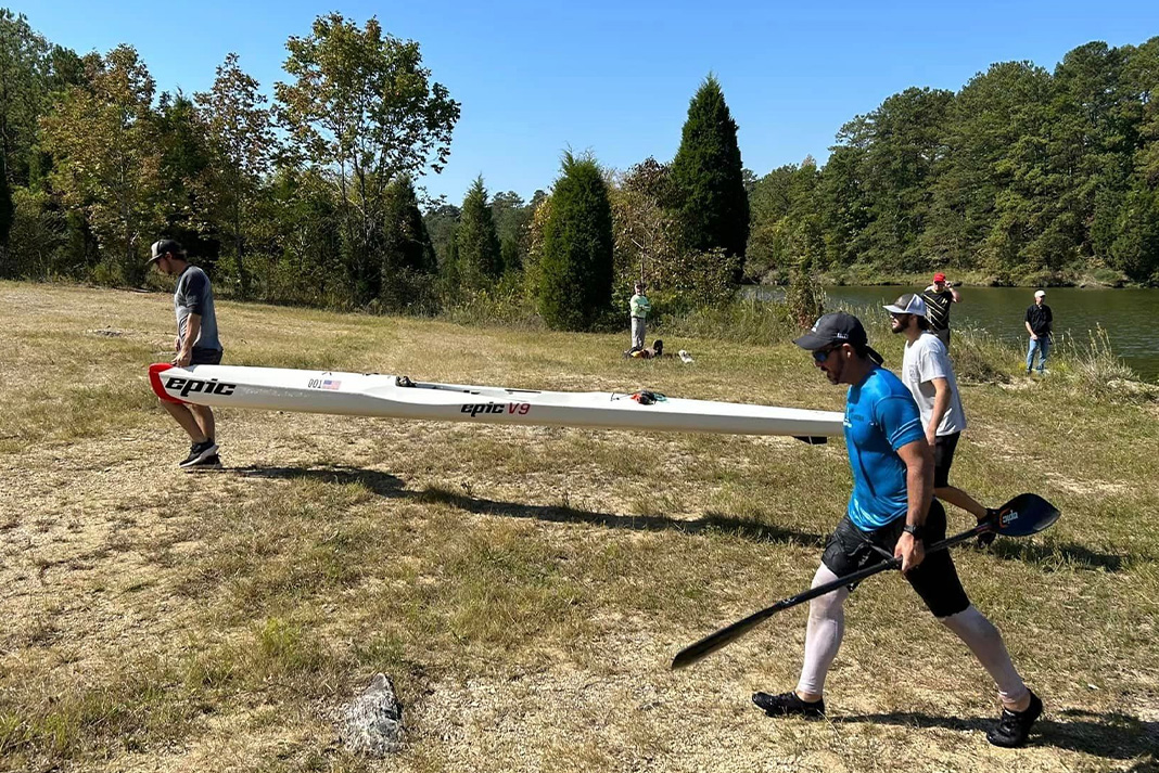 Bobby Johnson Portaging Day 1 | Photo Courtesy of Alabama Scenic River Trail, Inc