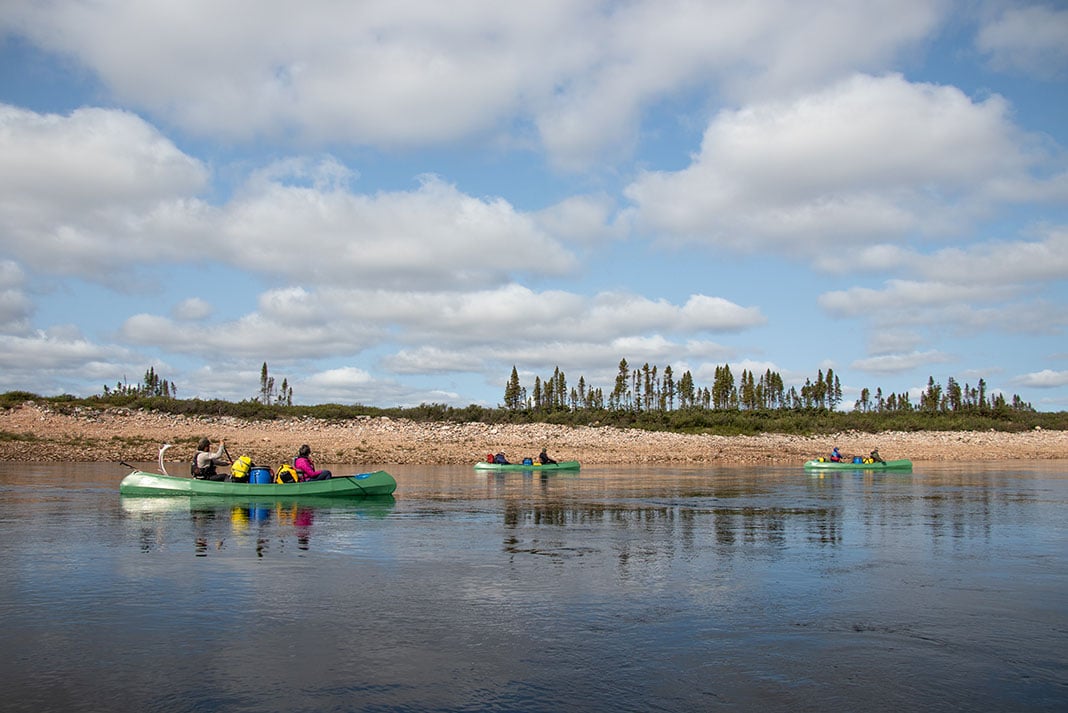 Enjoying a clearer day on the river