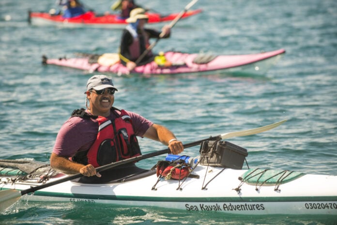 Kayak guide José Sergio Navarro.