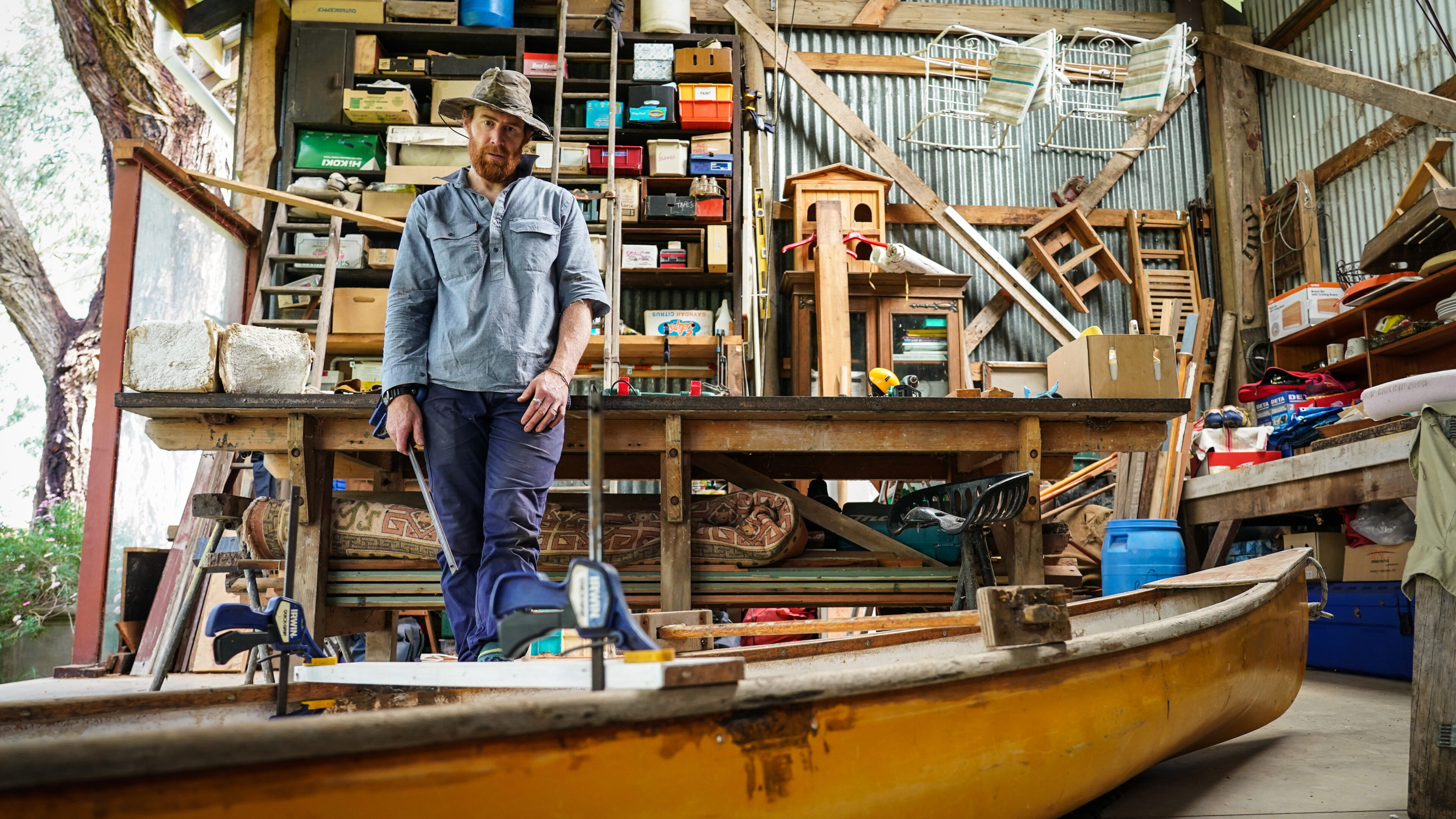 RENOVATING A CANOE WHILE RUNNING A MARATHON