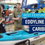 First Look: Eddyline Caribbean 10 Recreational Kayak Eddyline Caribbean 10 recreational kayak on display at Canoecopia 2024