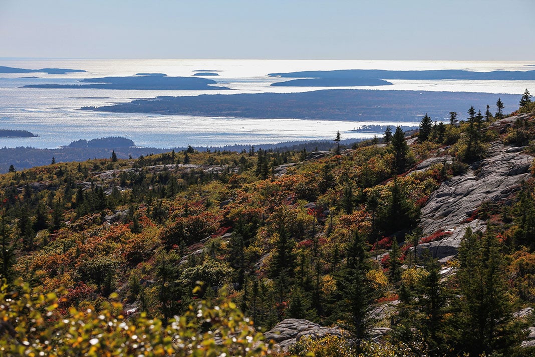 a view of the Maine coast