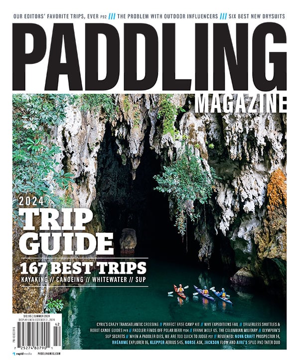 Cover of Issue 72 of Paddling Magazine