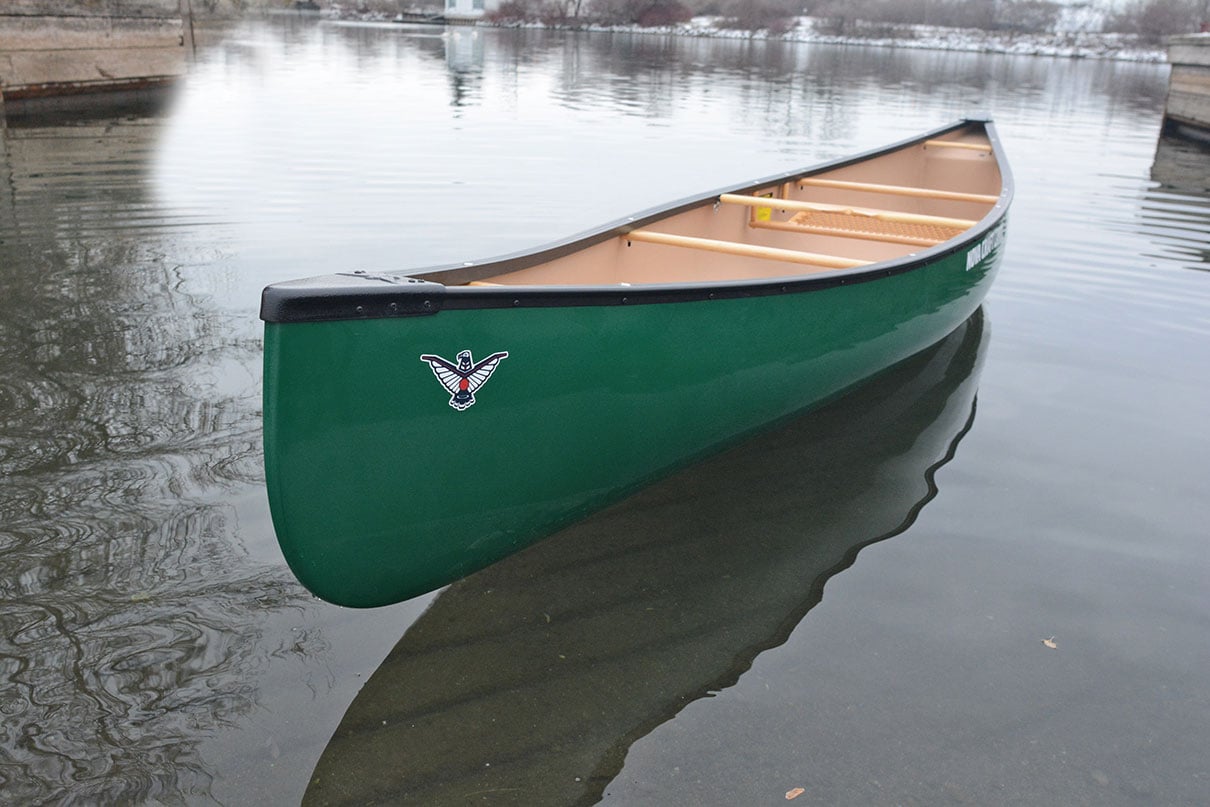 Nova Craft Prospector 14 canoe sits on the water