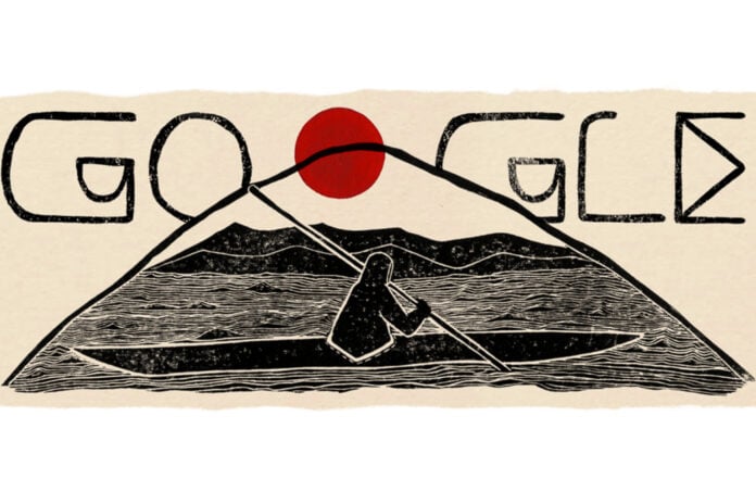 Google celebrates Native American History Month with qajaq doodle by Natashia Allakariallak