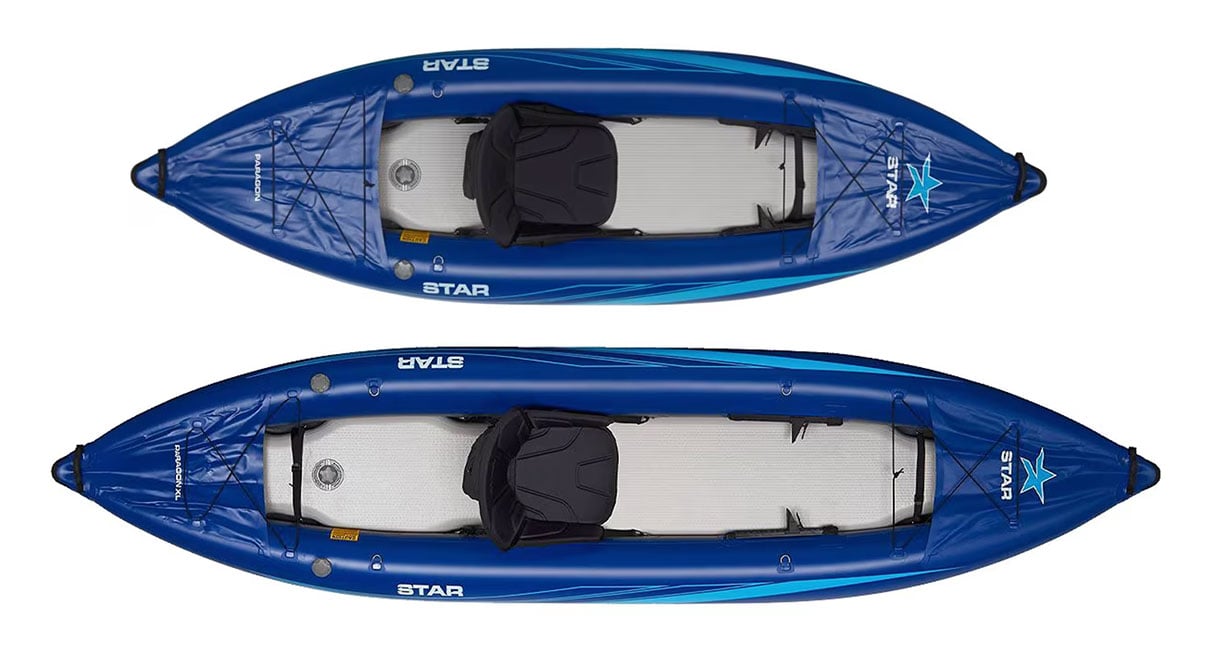 Star Paragon and Star Paragon XL inflatable kayaks