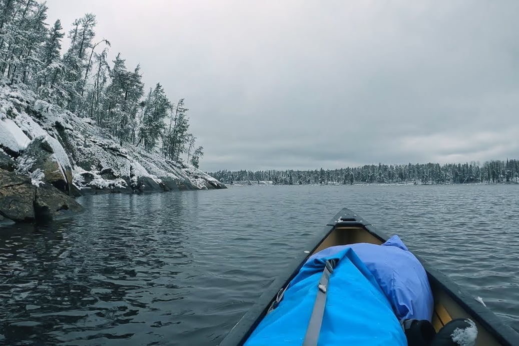 Winter Canoe camping with The Taut Line on YouTube.