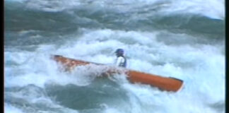 Was This The Only Legal Run Of Niagara Gorge In A Canoe? (Video) Image of Nolan Whitesell in an open canoe in the Niagara Gorge Rapids