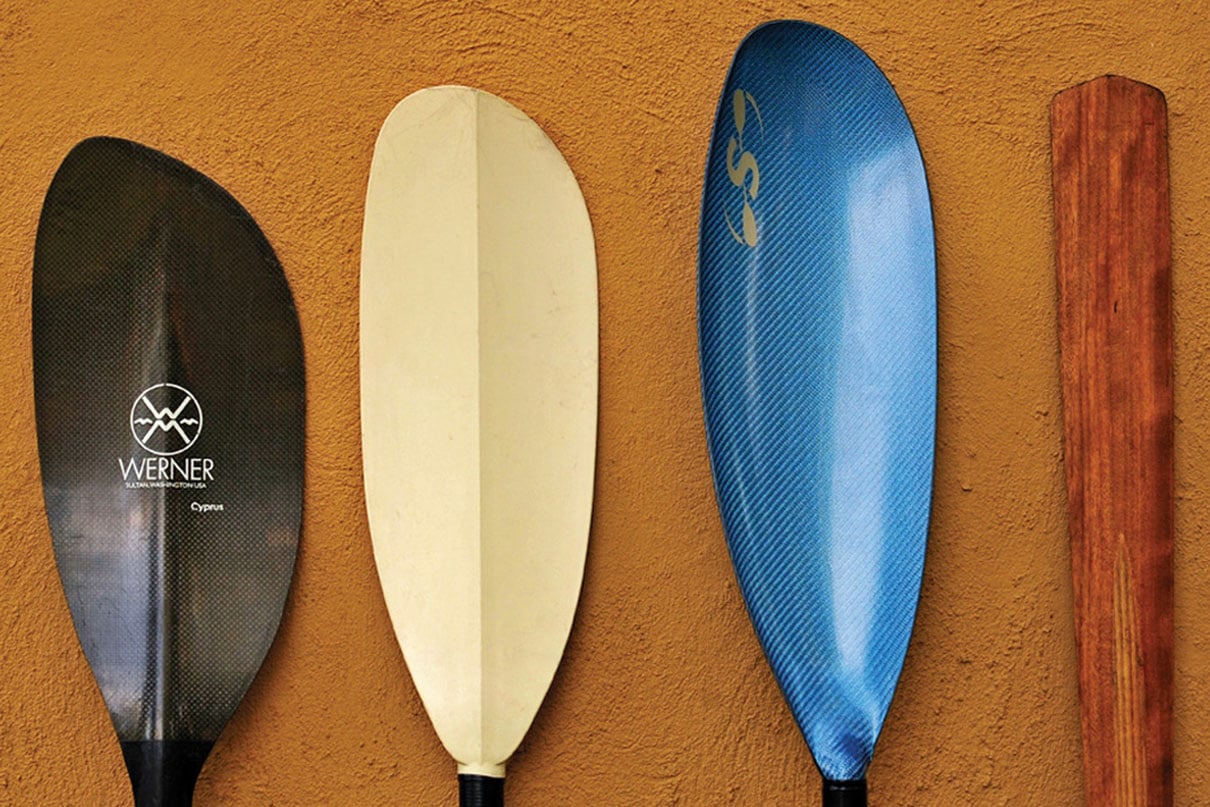 High-angle blade, low-angle blade, wing blade, Greenland style kayak paddles