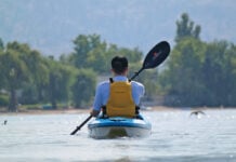 The Delta 10 and 12AR recreational kayaks utilize a unique design with a stable pontoon hull in the stern transitioning to a V-hull from under the paddler to the bow