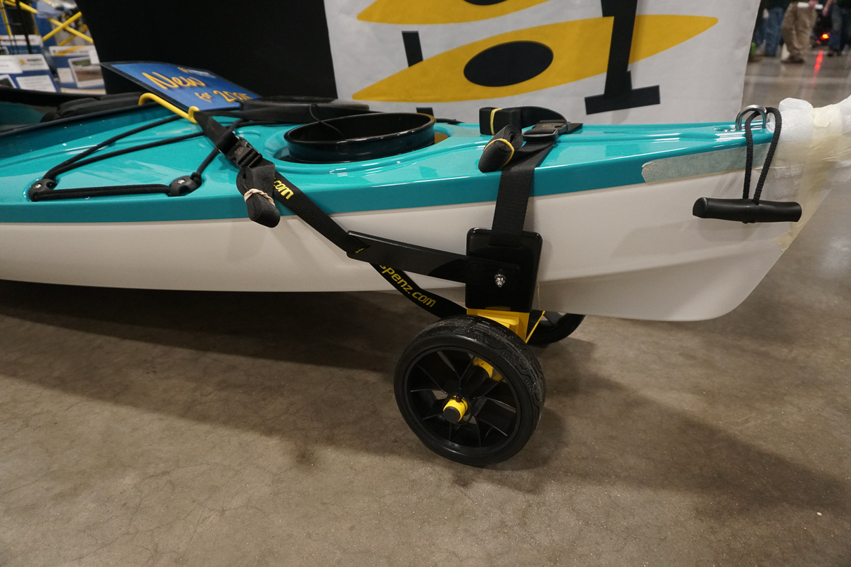 Suspenz kayak cart at Canoecopia 2025