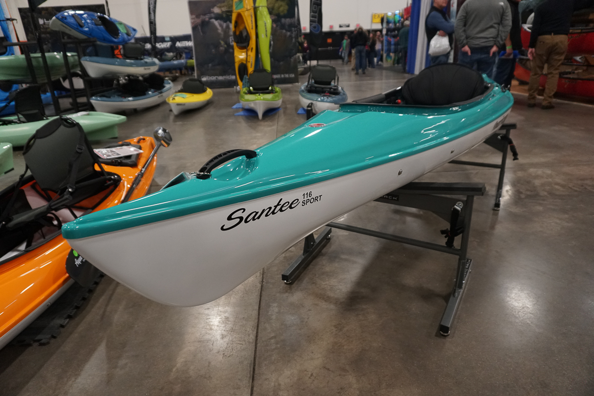 Hurricane Santee 116 Sport at Canoecopia 2025. Image: Joe Potoczak