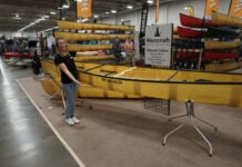 The Wenonah Minnesota II in superlight at Canoecopia 2025. Feature Image: Joe Potoczak.