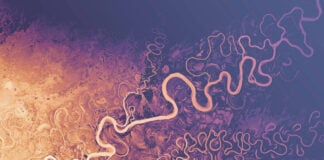 This Mapmaker Exposes The Secret Histories Of Rivers an artistic LIDAR map of the Porcupine River by Daniel Coe